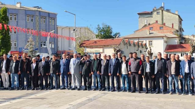 Bozkır'da 19 Ekim Muhtarlar Günü Anıt Meydanı'nda Kutlandı