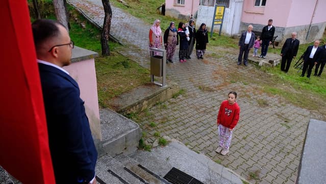 Ilgın'da Tek Öğrenci ve Tek Öğretmenle Anlamlı 29 Ekim Töreni