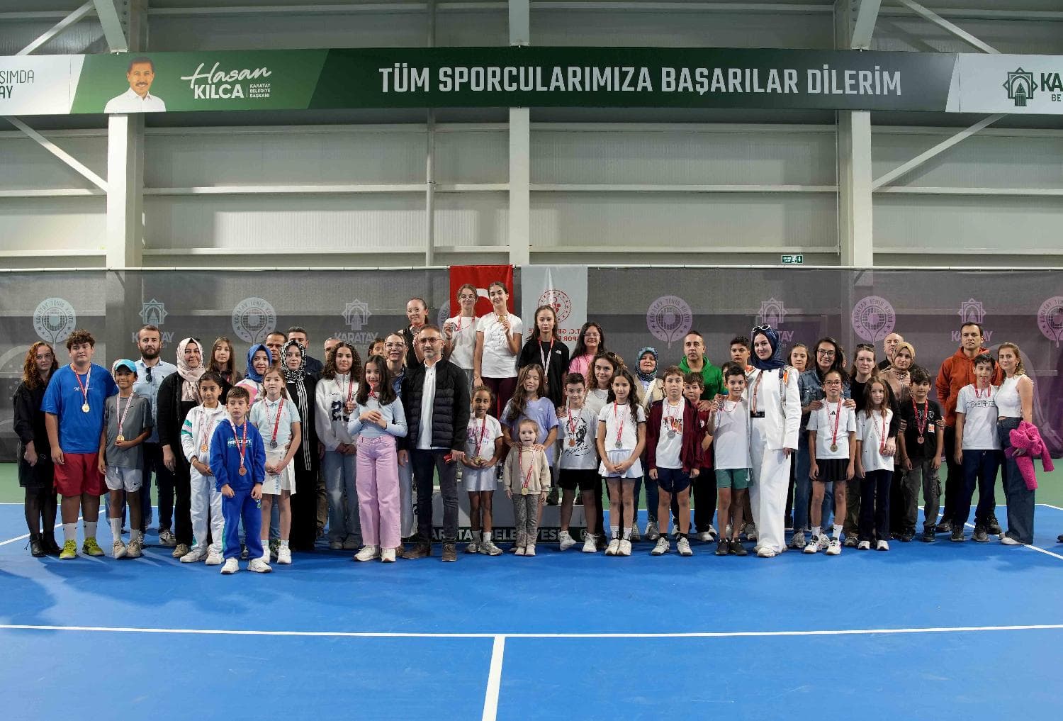 Karatay’da Cumhuriyet Bayramı Tenis Turnuvası Heyecanı Sona Erdi
