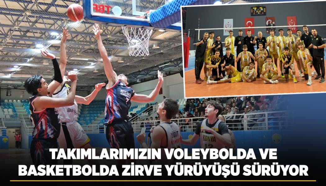 Konya Büyükşehir Belediyespor Voleybol ve Basketbolda Zirveyi Bırakmıyor
