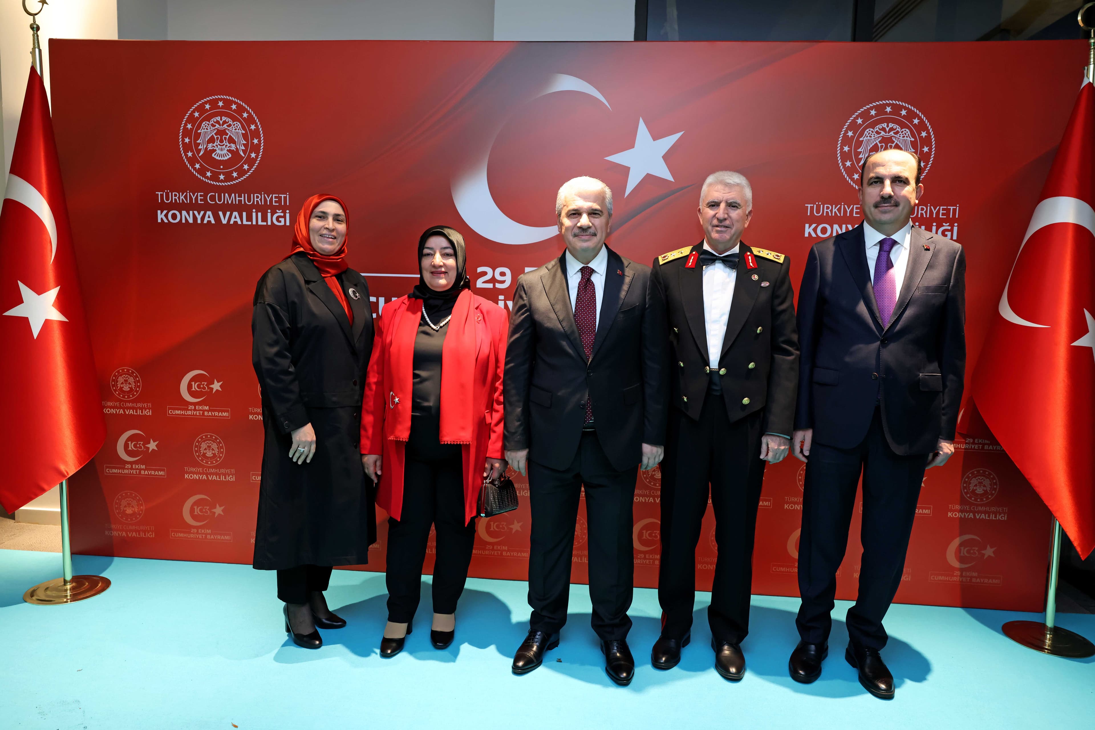 Konya'da Cumhuriyet'in 103. Yılına Özel Görkemli Kabul Töreni