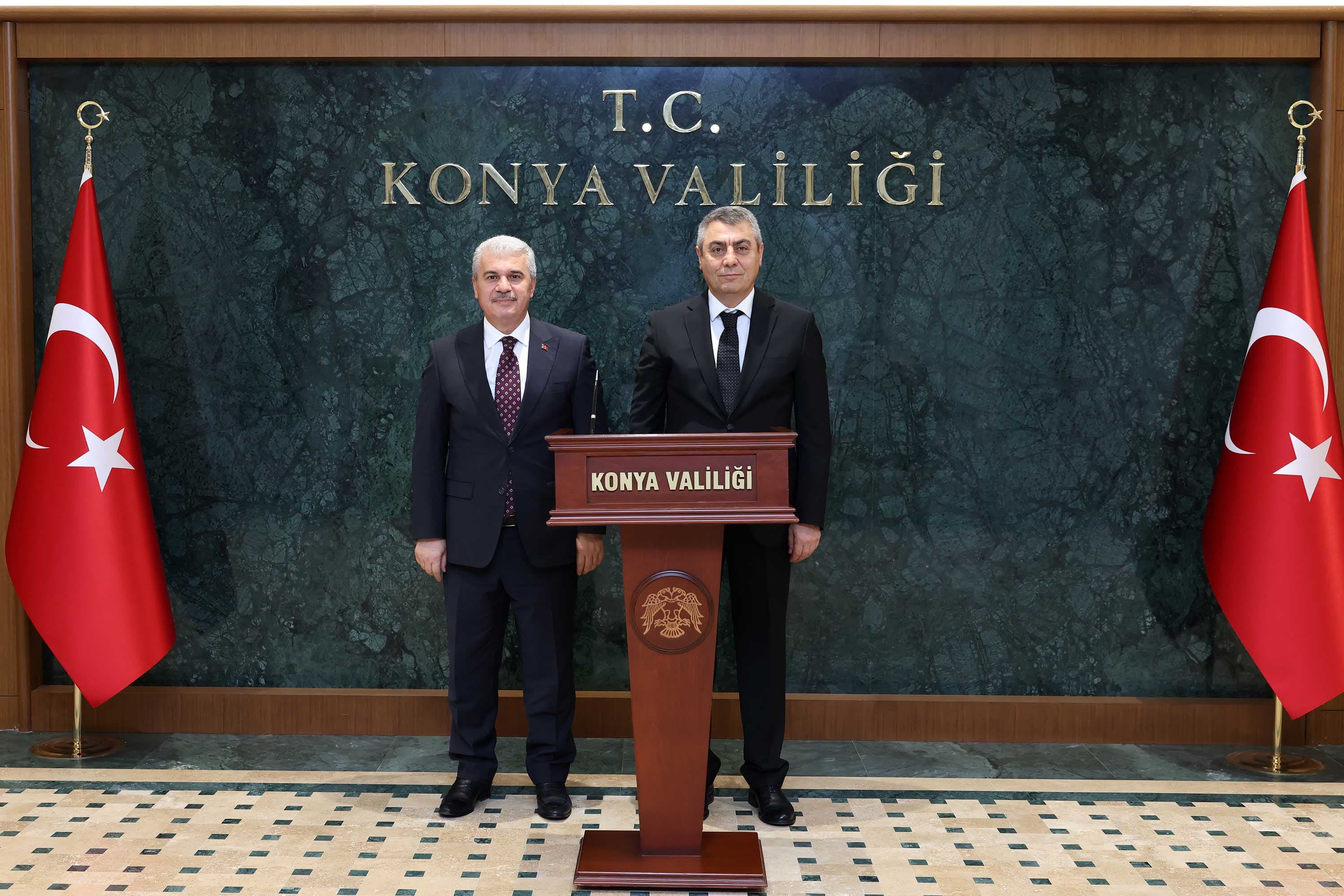 Vali İbrahim Akın, Mersin Valisi Atilla Toros ile Bir Araya Geldi