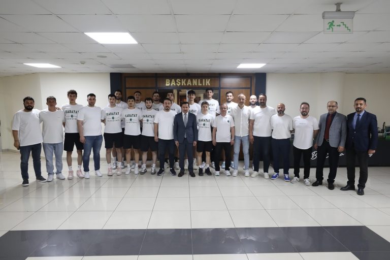 Karatay Belediyespor Basketbol A Takımı’ndan Başkan Hasan Kılca’ya Ziyaret